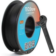 TEQStone PLA-CF gija 1.75mm Schwarz 1KG Kohlefaser Maßhaltigkeit +/-0.02mm Spule Sauber Gewickelt 3D Drucker Filament Vakuumverpackung