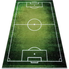 rugsx Junior 51307.803 Vaikiškas kilimas Futbolo aikštė neslidus 80 x 150 cm žalias