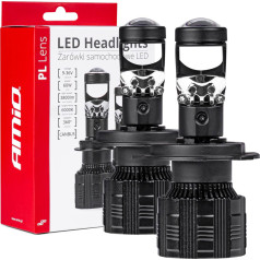 LED automobilių lemputės serija pl lęšis h4/h19 lęšis 6000k canbus -03667