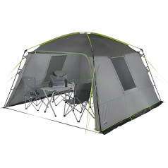 High Peak Unisex - Suaugusiųjų Gazebo Cabana, šviesiai pilka / tamsiai pilka - laima, vienas dydis