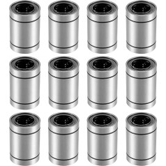 QUARKZMAN 12vnt LM25UU linijinių rutulinių guolių 25mm skylė 40mm OD 59mm ilgio linijinis guolis, skirtas CNC 3D spausdintuvui