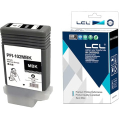LCL Compatible PFI102 PFI-102 PFI102MBK PFI-102MBK 0894B001 130 ml pigmentas (matinės juodos spalvos) Suderinamas su Canon IPF500 IPF510 IPF510plus IPF600 IPF605 IPF605plus IPF610 IPF610 IPFF 610plus IPplus IPplus