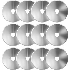 AGPtek 60 mm rotacinių peiliukų rinkinys (12 dalių), rotaciniai atsarginiai peiliukai, skirti skiautiniams, skrebinimui, siuvimui, rankdarbiams, tinkantys 