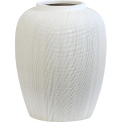 Olly & Rose Rhodes Vaza - gėlių vaza - baltos keramikos raštuotos vazos 20cm