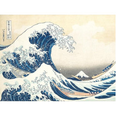 Wee Blue Coo Hokusai Didžioji banga Off Kanagawa didelis sienų meno plakatas spausdinti storas popierius 18 x 24 colių didelis sienos plakatas spausdinti