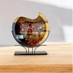 GILDE GLAS art Dekoratyvinė vaza - dekoratyvinė abstrakti vaza Dekoratyvinis objektas - namų dizainas svetainei, miegamajam - aukštis 50 cm