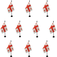 AZ FLAG - 10 Gruzijos stalo vėliavų pakuotė - 6