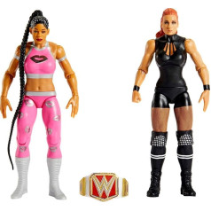 Mattel WWE Becky Lynch vs Bianca Belair Čempionato susidorojimo figūrėlė 2 pakuotė su RAW moterų čempionatu 6