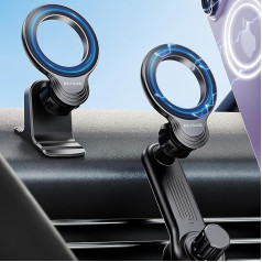 NIUYANE Magnetinis telefono laikiklis automobiliui, [N52 stipriausias magnetas] Magnetinis mobiliojo telefono laikiklis automobilio laikikliui, skirtas 