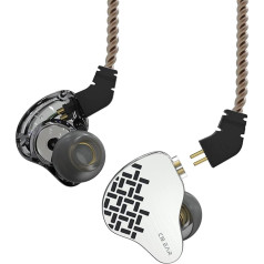 keephifi KBEAR Rosefinch In-Ear ausinės, laidinės HiFi ausinės, su biologine membrana, laidinės DD ausinės, triukšmą slopinančios ausinės su HD mikrofonu muzikai ir skambučiams (juodos su mikro)