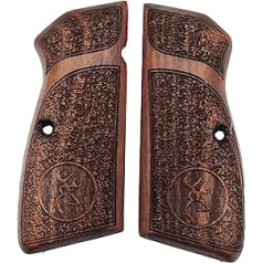 ZIB GRIPS Browning HP 14 pistoleto rankena rankų darbo iš riešutmedžio Ars.03