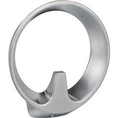 ALPENSTAHL Quincy Designer palto kabliukas Apvalus palto kabliukas chromuotas sidabrinis matinis – pavieniai kabliukai | Tvirtas metalas | Sieninis kablys, nematomas prisukamas | 1 pakuotė – kablys, skirtas tvirtinti prie sienos