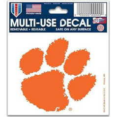 Wincraft NCAA Clemson Tigers lipdukai, 3 x 4 daugiafunkcis lipdukas, komandos spalvos, vieno dydžio