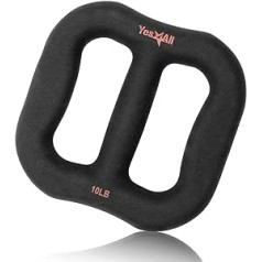 Yes4All 3 viename daugiafunkcis neopreno hanteliai / universalūs hanteliai su fiksuota šerdies ergonomine kreive