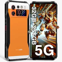 DOOGEE V20S 5G lauko mobilusis telefonas be sutarties, 32 GB + 256 GB, 6,43 colio FHD + 1,58 colio AMOLED galinis ekranas, Android 13 lauko išmanusis telefonas, 50 MP triguba kamera / 24 MP naktinis matymas, 6000 mAh 33 W, 5G