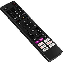 ALLIMITY ERF3H80H pakaitinis balso nuotolinio valdymo pultas, tinkamas Hisense 4K televizoriui 43A6G 50E76GQ 55E76GQ 43A7GQ 50A7GQ 75A53FEVS 50A53FEVS 65A53FEVS 75A53FEVS 65A53FEVS 725A27GQ6AG05 65A6G 75A6GS 58A7GQ