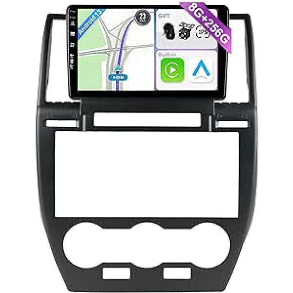 YUNTX [8GB + 256GB] Android 12 automobilio radijas, skirtas Land Rover Freelander 2 (2007–2012 m.)-[Integruotas CarPlay/Android Car/DSP/GPS]-9 colių IPS jutiklinis ekranas CAM+MIC-DAB/Mirror Link/Bluetooth 5.0/ AHD/360 kamera
