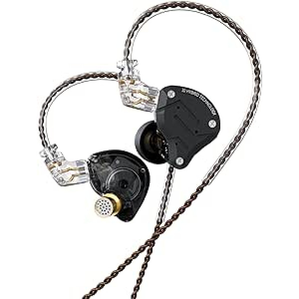 CCA KZ ZS10 Pro 4ba+1dd Bass Drive In Ear Ausinės HiFi Stereo ausinės Prakaitui atsparios Sportinės Ausinės Triukšmą izoliuojantys monitoriai muzikantams DJ ausinės 2 kontaktų nuimamas laidas