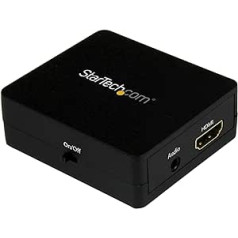 StarTech.com HDMI garso ištraukiklis – HDMI į 3,5 mm garso keitiklis – 2.1 stereo garsas – 1080p