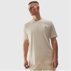 Marškinėliai 4F 4FWSS24TTSHM1286 83S / smėlio spalvos / XXL