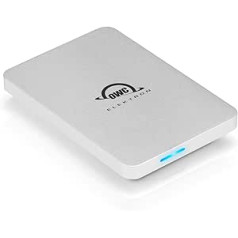 OWC – Envoy Pro Electron – 2,0 TB – NVMe M.2 SSD, USB 3.2 Gen 2 Type-C iki 10 Gb/s, iki 1011 MB/s, USB 2.0/3.0 suderinamas, nešiojamas, atsparus dulkėms ir vandeniui IP67 (tvirtas), Varomas autobusu