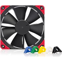 Noctua NF-F12 PWM chromax.black.swap, Leiser Premium-Lüfter, 4 kontaktų (120 mm, Schwarz)