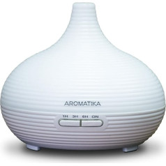 Oro drėkintuvas eteriniams aliejams 300 ml, skirtas aromaterapijai - LED - ultragarsinis, drėkinantis ir aromatizuojantis - aromato difuzorius kambariui - namams - biurui - aromatinė lempa elektrinė