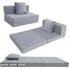 Memorecool Vienvietis sulankstomas čiužinys, didelio tankio putų sulankstoma sofa kėdė Z lova sulankstomos grindys Futon čiužinys Grindys Lounger Svečių lova sulankstoma kušetė miegojimui Stovyklavimas Kelionės