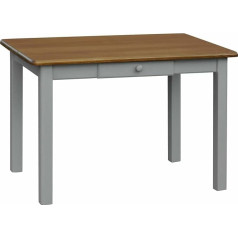 K Koma Virtuvės stalas su stalčiumi iš pušies masyvo 60 x 90 Grey