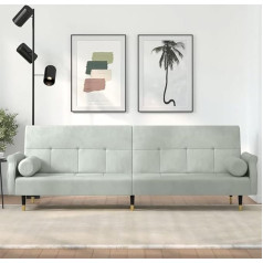 Zeyuan Sofa lova, Sofa lova, Sofa lova, Svetainės sofa, Svetainės sofa, Svetainės sofa, Svetainės sofa, Sofa svečių kambarys su pagalve, Šviesiai pilkas aksomas