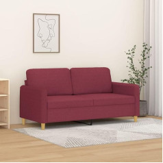 Lapooh 359484 2-vietė sofa Vyno raudona 140 cm audinys, poilsio sofa, sofos ir kušetės, poilsio sofa, sofa svetainei, sofa su miego funkcija
