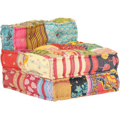 Rongqi Modulinė pufas, grindų sofa, Patchwork kėdė, Mini sofa, sofa, kušetė, miegamojo kėdė, Patchwork audinys