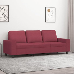 CIADAZ 3 vietų sofa vyno raudona 180 cm, audinys, poilsio sofa, sofos ir kušetės, poilsio sofa, svetainės sofa, sofa su miegojimo funkcija - 359405
