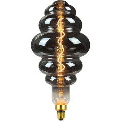 TIANFAN Giant Vintage LED 4W Dimmable Large Antique Light Bulb Specialus dekoratyvinis Super Yellow Warm (Smoke)