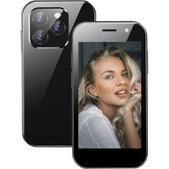 Hipipooo atrakintas 4G atrakintas mini išmanusis telefonas 3.0 colių 2600mAh baterija 2MP + 5MP kamera veido atpažinimo atsarginis telefonas (3GB + 32GB)