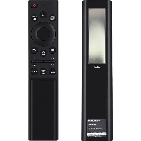 Fourmor Original Sprachfernbedienung BN59-01357A Solar Charging für Samsung 2021 und 2022 and2023 Smart TVs. Taip pat Bn59-01357F Visiškas funkcinis pakaitalas