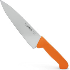 Giesser seit 1776 - Pagaminta Vokietijoje - Kochmesser orange, Basic Orange, Klinge 20 cm, rutschfest, scharfes Küchenmesser spülmaschinenfest, rostfrei
