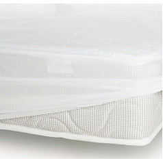 ROUPILLON Home Passion 100 % medvilnės Molleton čiužinio apsauga 160 x 200 + 25 cm