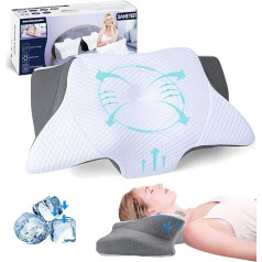 SAHEYER Atminties putų pagalvė Kaklo pagalvė Ergonominė ortopedinė pagalvė Šoninio miego pagalvė Pagalvė nuo knarkimo šoninio, nugaros ir pilvo miego mėgėjams