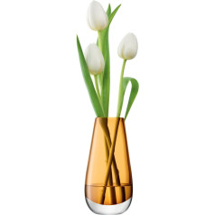 LSA Flower Colour Einblütler H14cm Bernstein, gintaro/apelsinų spalvos