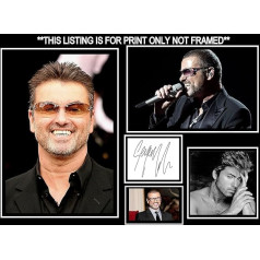 Gerahmter George Michael Spausdinti Autogramm