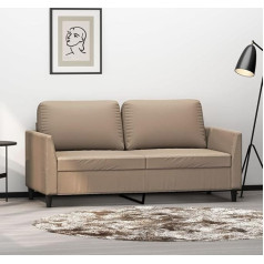Utsrabfa Miegamojo kėdė, virtuvės suolas, svetainė, kušetė, dvivietė sofa, kapučino rudos spalvos, 140 cm, dirbtinė oda, tinka miegamajam, svetainei, valgomajam, biurui