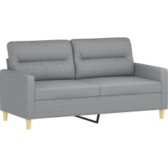 Tidyard Dvivietė sofa, poilsio sofa su porankiais, sofa lova, atlošo pagalvėlė, sofa kėdė, svetainės sofa, dizaino sofa, medžiaginė sofa, metalinis rėmas, 158 x 77 x 80 cm (plotis x gylis x aukštis), audinys metalas,