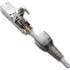 Rj45 jungtis be įrankių stp | cat6 | jack pin | t568b | t568a