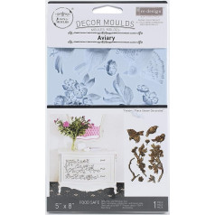 Redesign With Prima Redesign Decor Moulds Aviary 5 x 8 x 8 mm Crafting Resin Molds for Air Dry Clay DIY Projects Funiture Dresser, Chocolate, Cake, Candy, Backery, Soap, Polymer Clay, Hot Glue