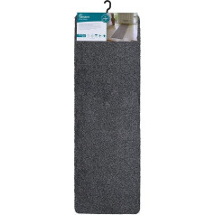JVL Tanami durų kilimėlis, dviejų spalvų, medvilninis poliesterio kaučiukas, antracito spalvos, 50 x 150 cm