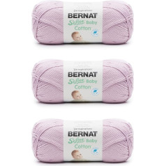 Bernat Softee Baby Cotton Yarn Soft Plum Yarn 3 pakuotės po 120g Blend 3 DK (Light) - 220m - Mezgimas/mezgimas