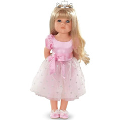 Götz 1359072 Hannah as princesė lėlė - Princesė - 50 cm aukščio stovinti lėlė ilgais šviesiais plaukais ir mėlynomis akimis