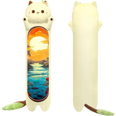 Mewaii 110 cm pliušinis žaislas Kawaii ilgas katė pliušinė pagalvėlė katė minkštas žaislas įdaryti gyvūnų žaislas pliušinis pagalvėlė dovana pliušinė pagalvėlė