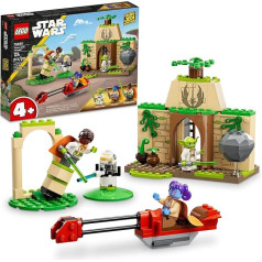 LEGO Star Wars Tenoo Jedi Temple 75358 konstravimo žaislas su Kai Brightstar ir Yoda figūrėlėmis, Star Wars žaislų pradinis rinkinys su paprastomis ir žaismingomis konstrukcijomis, gimtadienio dovana 4 metams